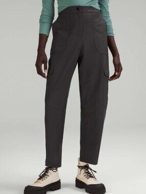 Lululemon Light Utilitech Cargo Pocket High-Rise Pant Graphite Grey Size 27